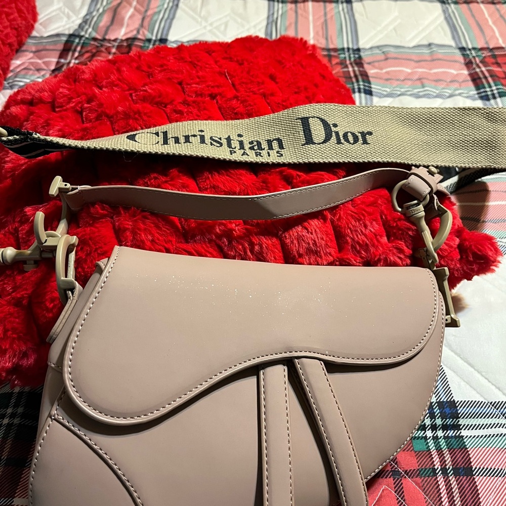 Dior Tan Shoulder Bag Saddle Design